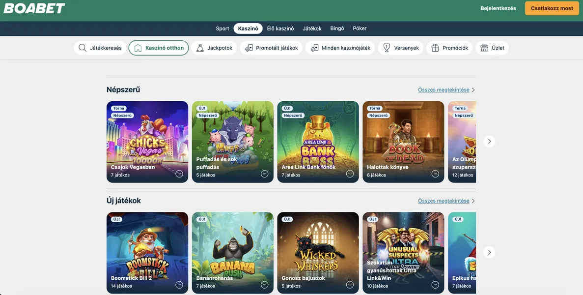 Slotok és élő közvetítések a mobil kaszinó verziójában